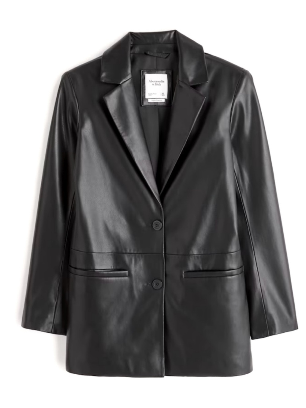 NWT Abercrombie & Fitch Vegan Leather Jacket Large Black